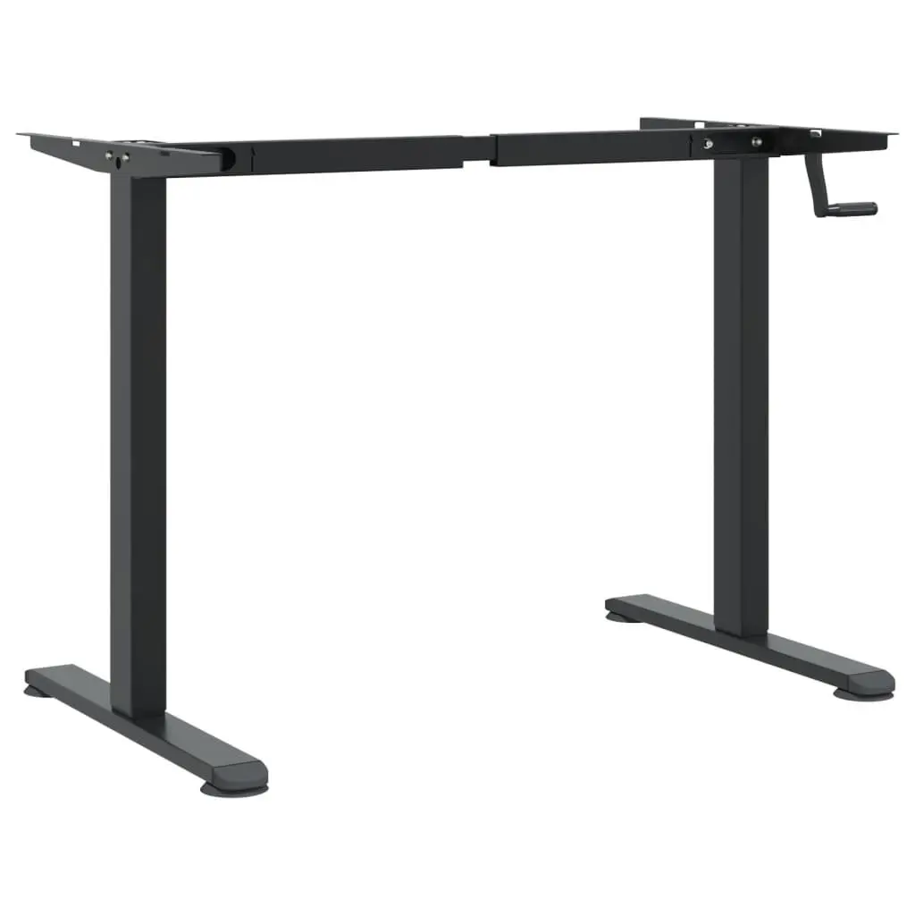 Standing Desk Frame Adjustable Height Black Steel Office Workstation Riser