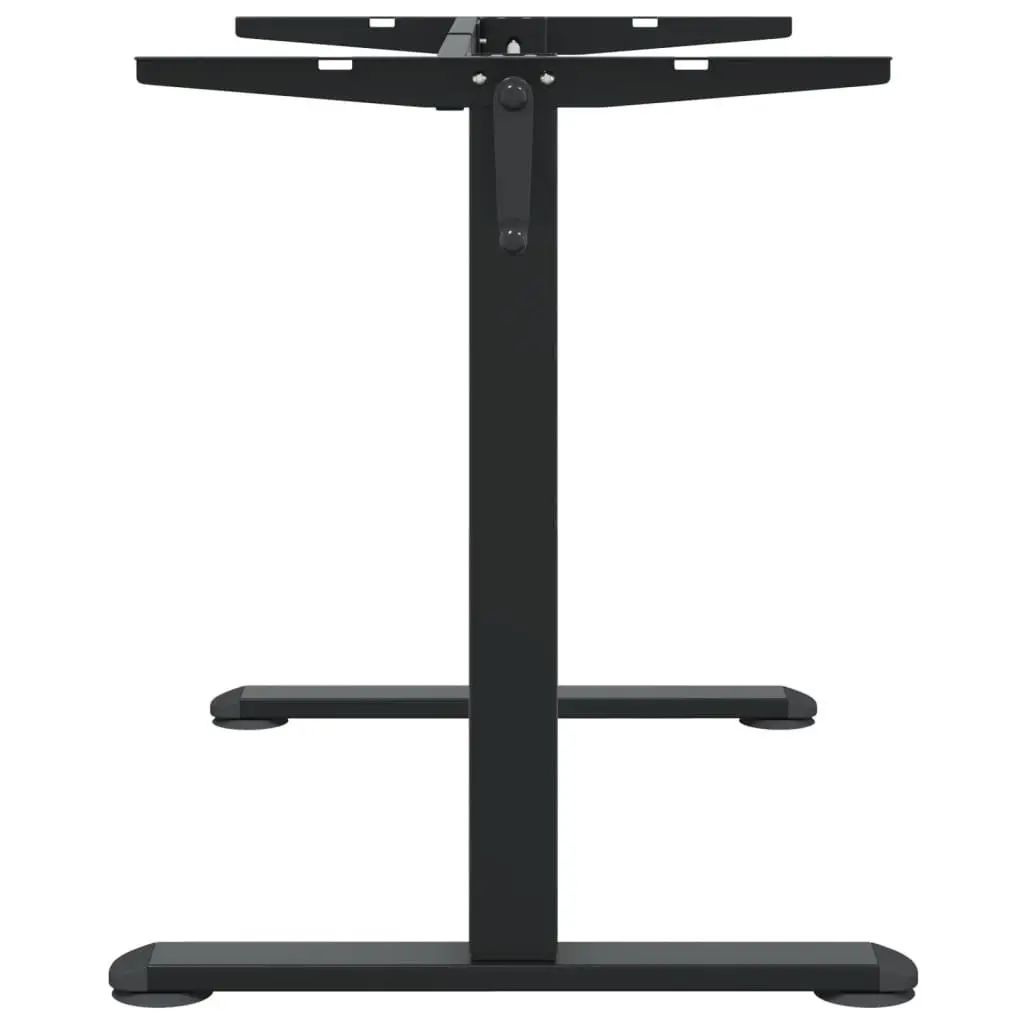 Standing Desk Frame Adjustable Height Black Steel Office Workstation Riser