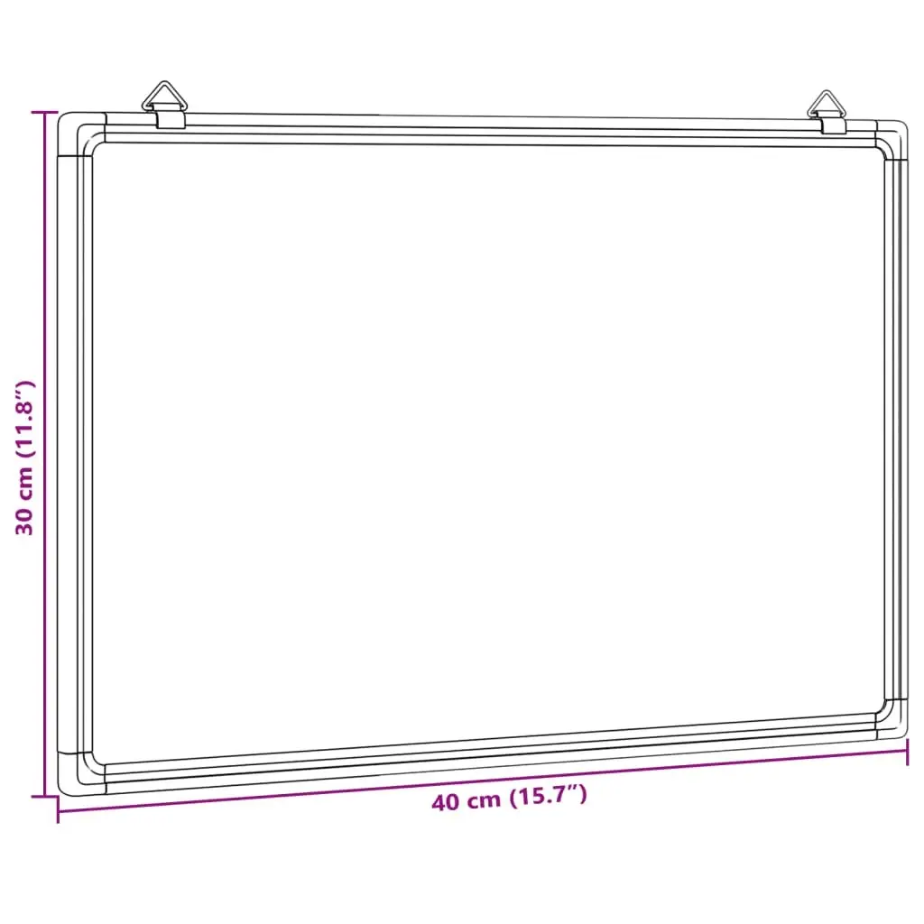 Magnetic Whiteboard Lacquer-Coated 40x30 cm Wall Mounted Office Display Board