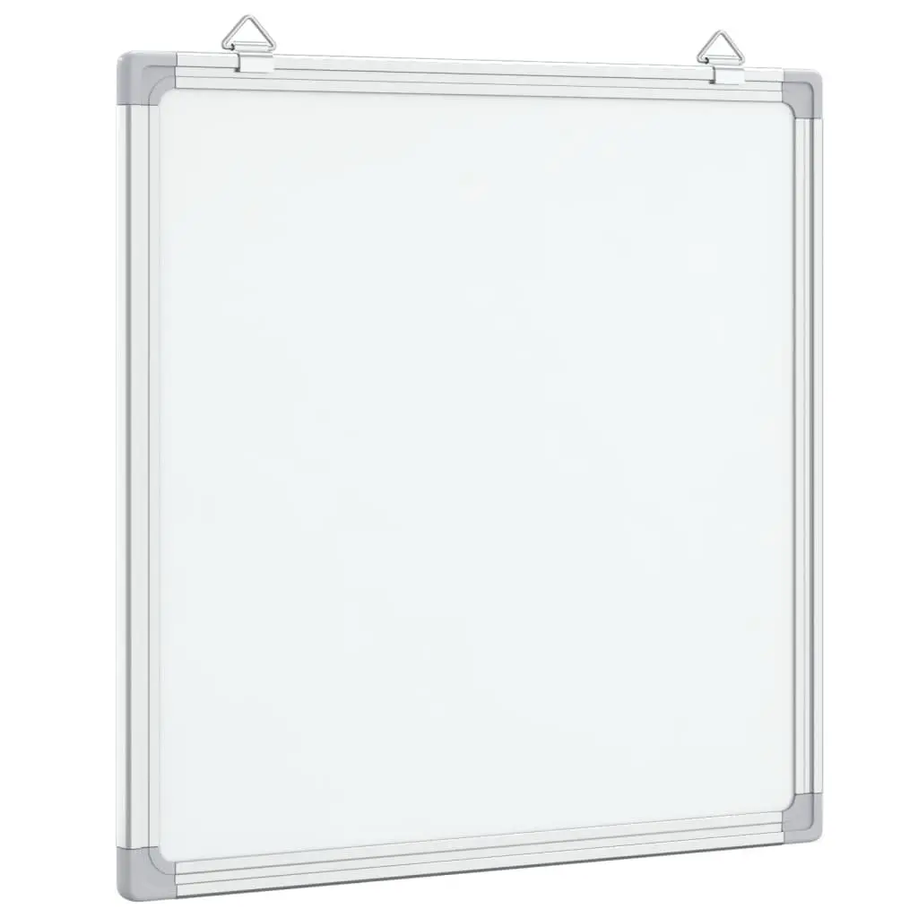 Magnetic Whiteboard Lacquer Coated Aluminium Frame 40cm x 40cm Wall Mount Display Board Office Home Memo Notes