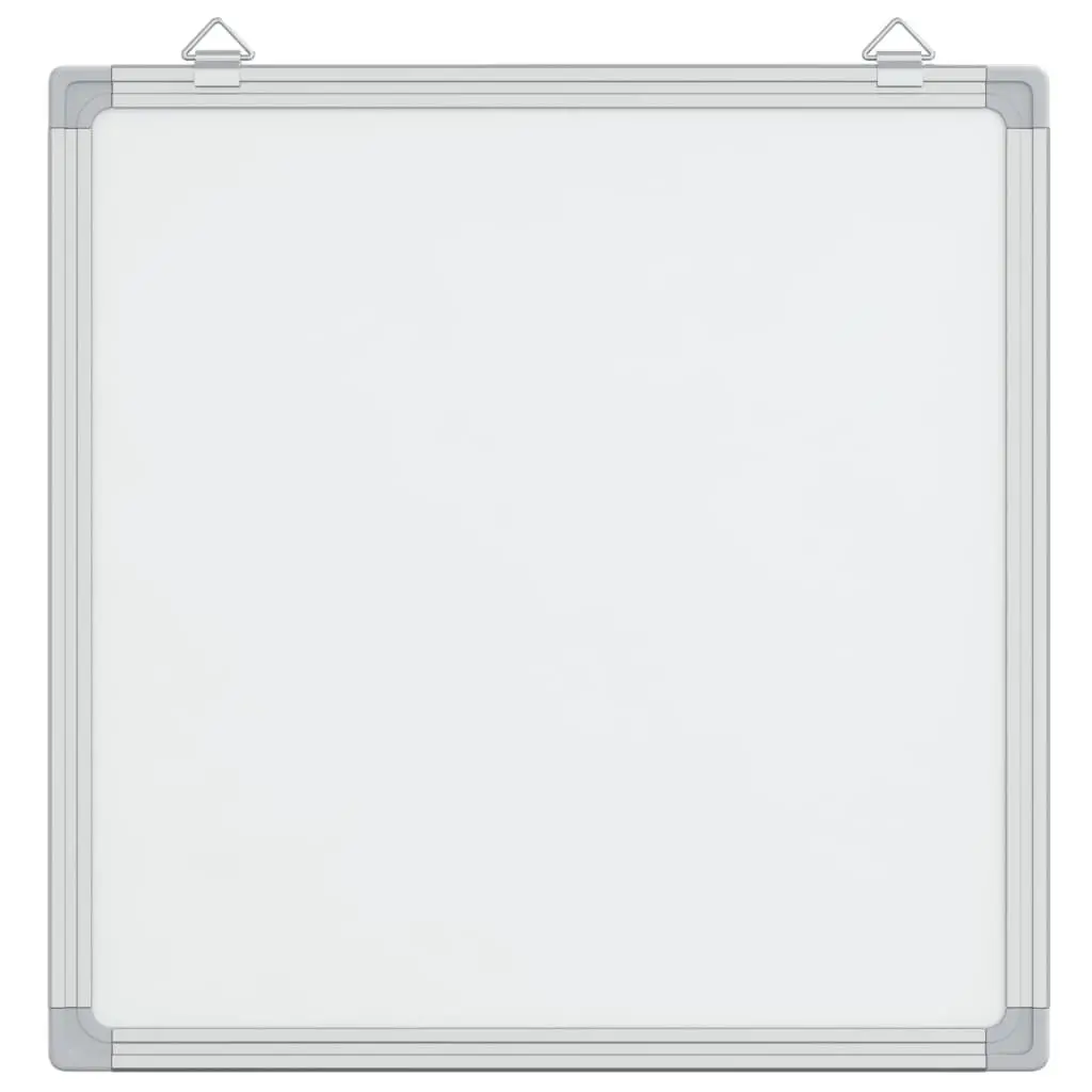 Magnetic Whiteboard Lacquer Coated Aluminium Frame 40cm x 40cm Wall Mount Display Board Office Home Memo Notes
