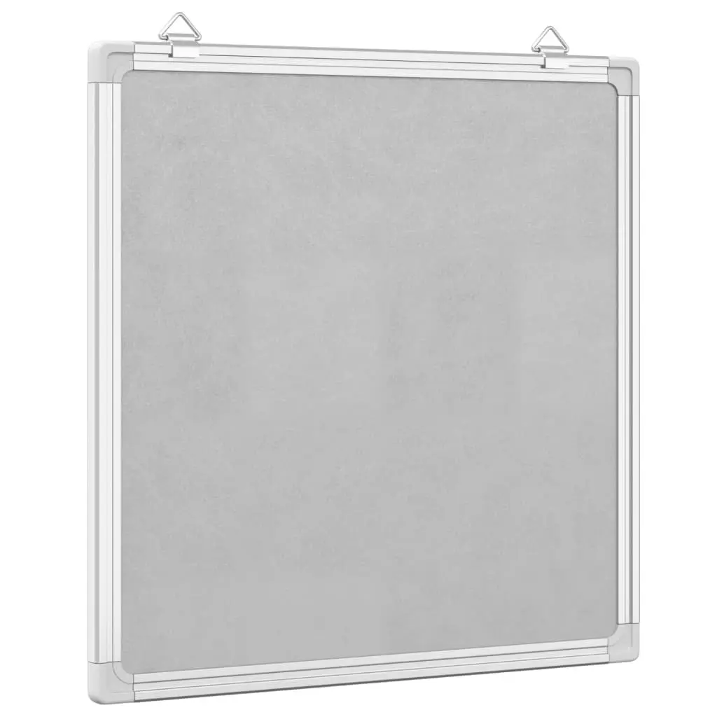 Magnetic Whiteboard Lacquer Coated Aluminium Frame 40cm x 40cm Wall Mount Display Board Office Home Memo Notes