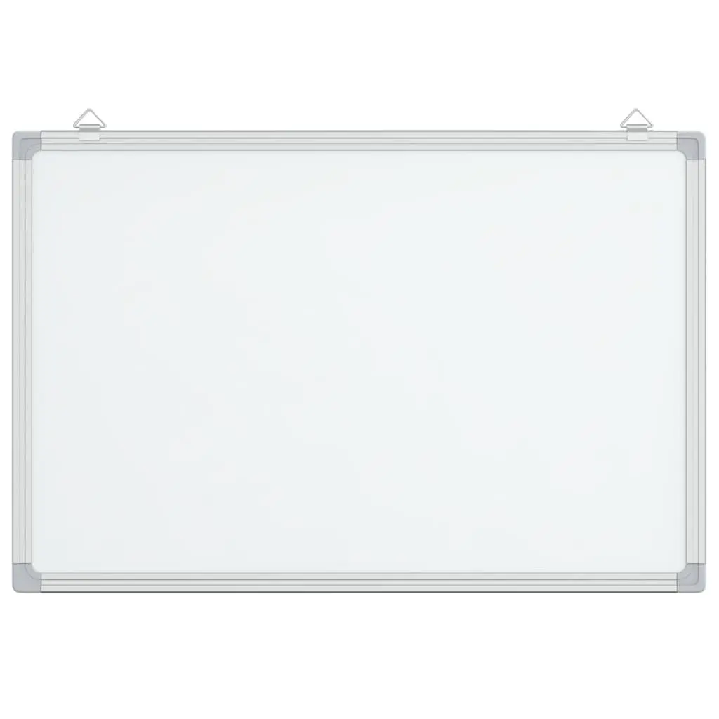 Whiteboard Magnetic 60x40cm Smooth Lacquer Coated Aluminium Frame Wall Mount Office Home Display