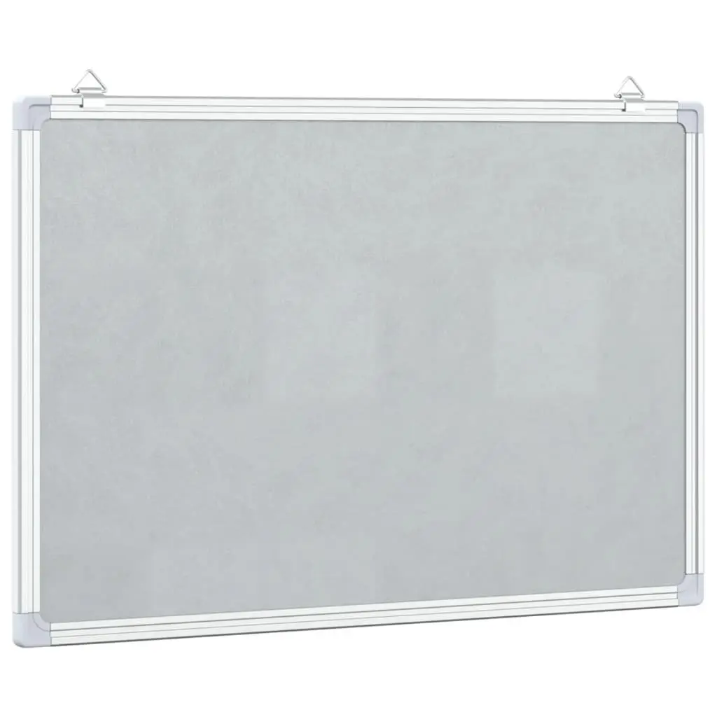 Magnetic Whiteboard Wall Mount 80x60cm Aluminium Frame Lacquer Coated Surface Office Home Presentation