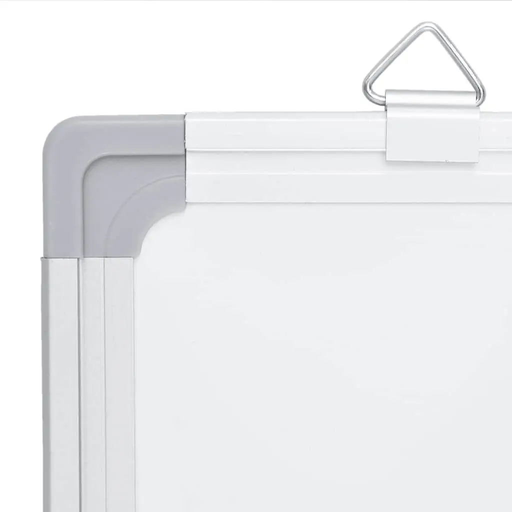 Magnetic Whiteboard Foldable Aluminium Two Panel Display Board 80 x 80 cm White