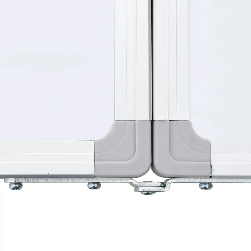 Magnetic Whiteboard Foldable Dual Panel Lacquer-coated 120 x 100 cm White
