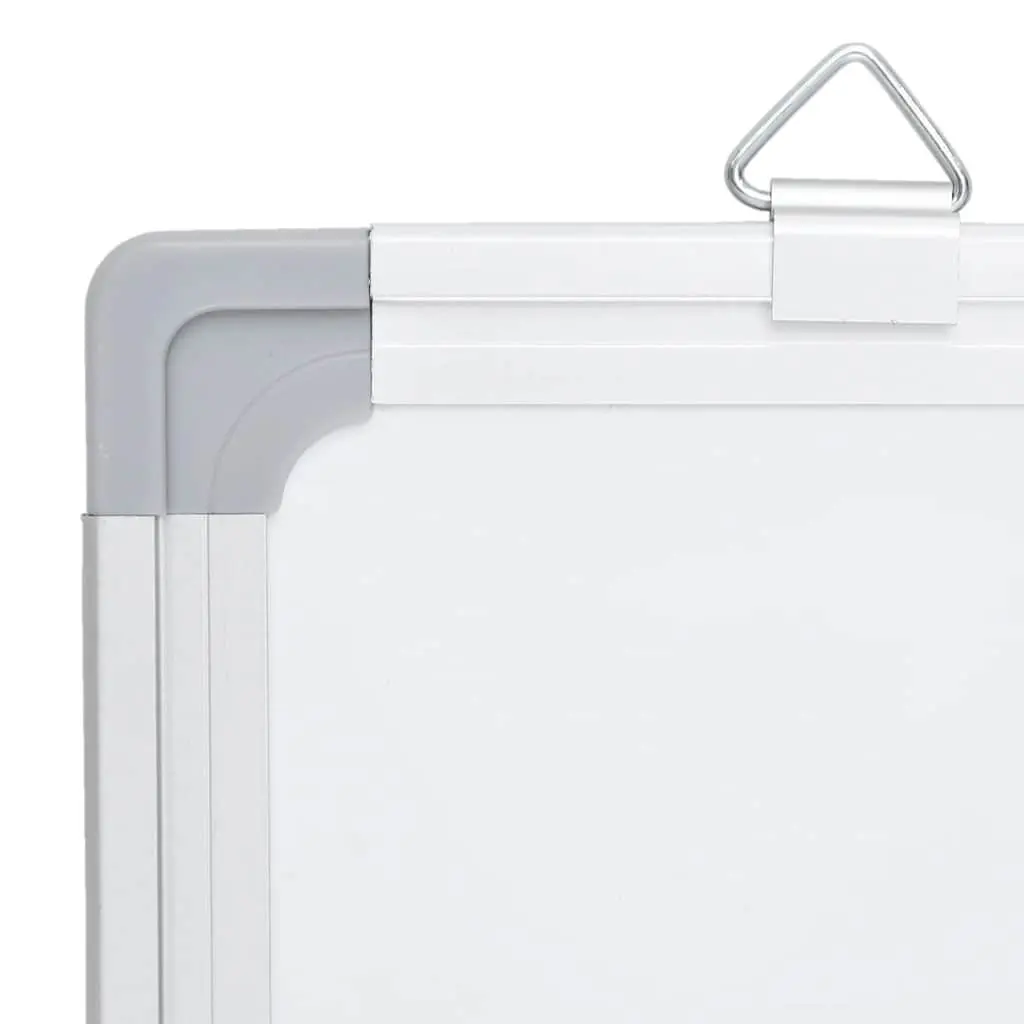 Magnetic Whiteboard Foldable Two Panel Display Board Aluminium 180 x 100 cm White