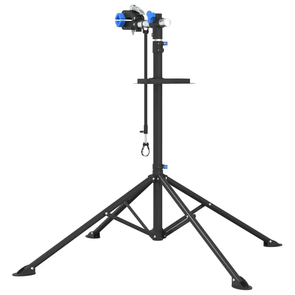 Bike Repair Stand Steel Foldable Adjustable Height 108-188cm Blue