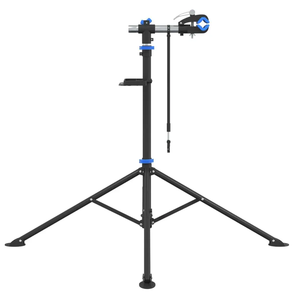 Bike Repair Stand Steel Foldable Adjustable Height 108-188cm Blue