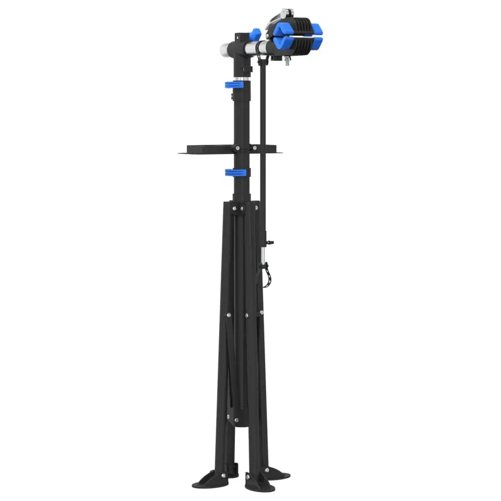 Bike Repair Stand Steel Foldable Adjustable Height 108-188cm Blue