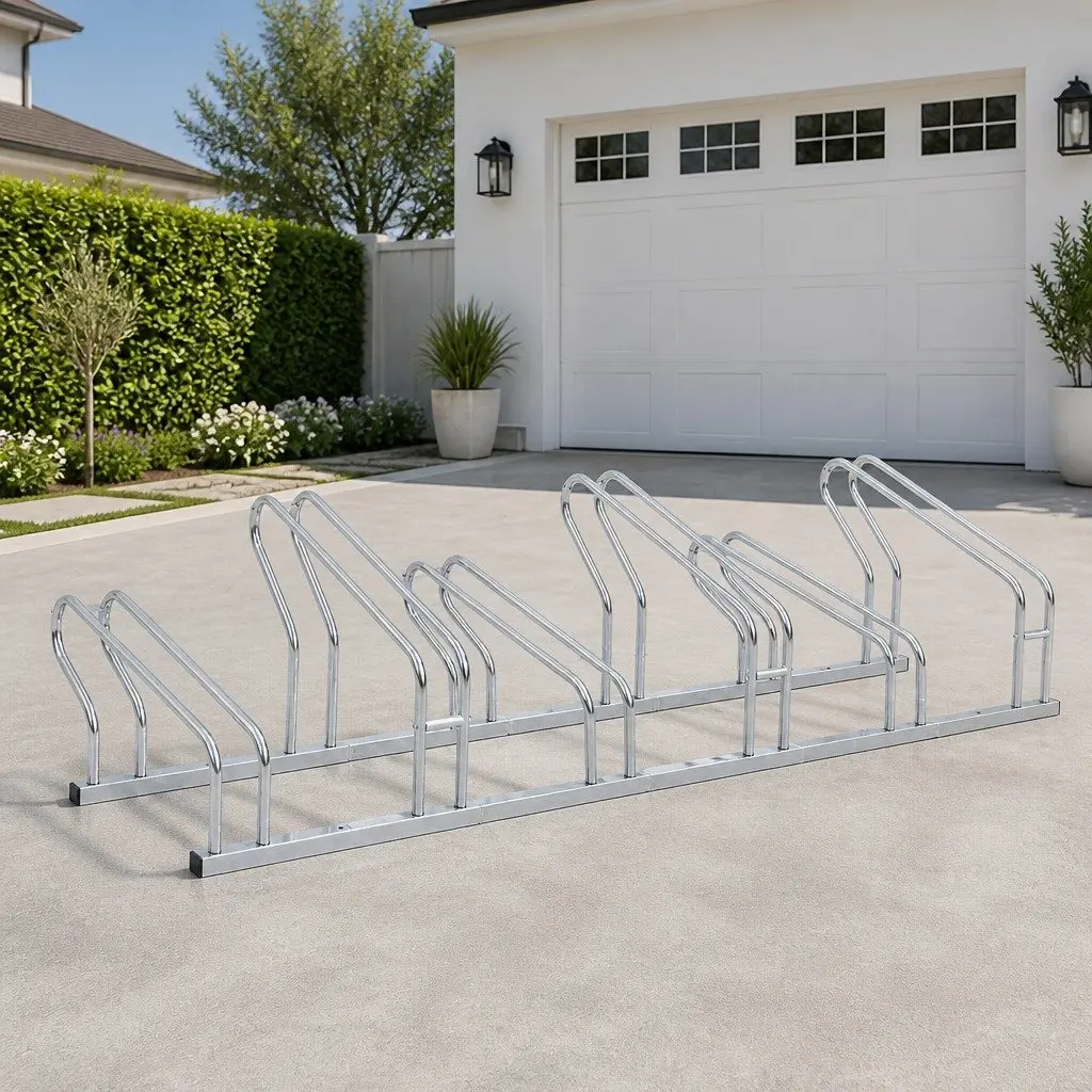 Freestanding Bicycle Stand for 6 Bikes