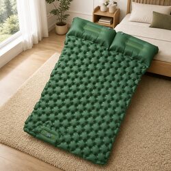 Practical Camping Mattress with Pillows for Outdoor Use