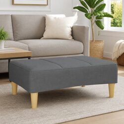 Compact Dark Grey Footstool for Everyday Use