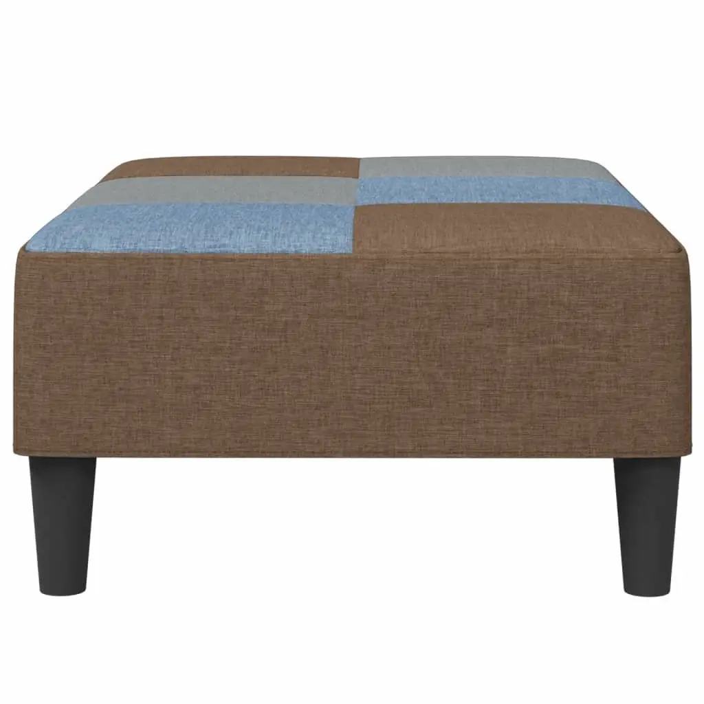 Ottoman Fabric Multicolour Patchwork Footstool 77x55x31 cm