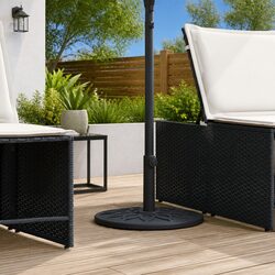Practical 12kg Parasol Base for Outdoor Umbrella Stability