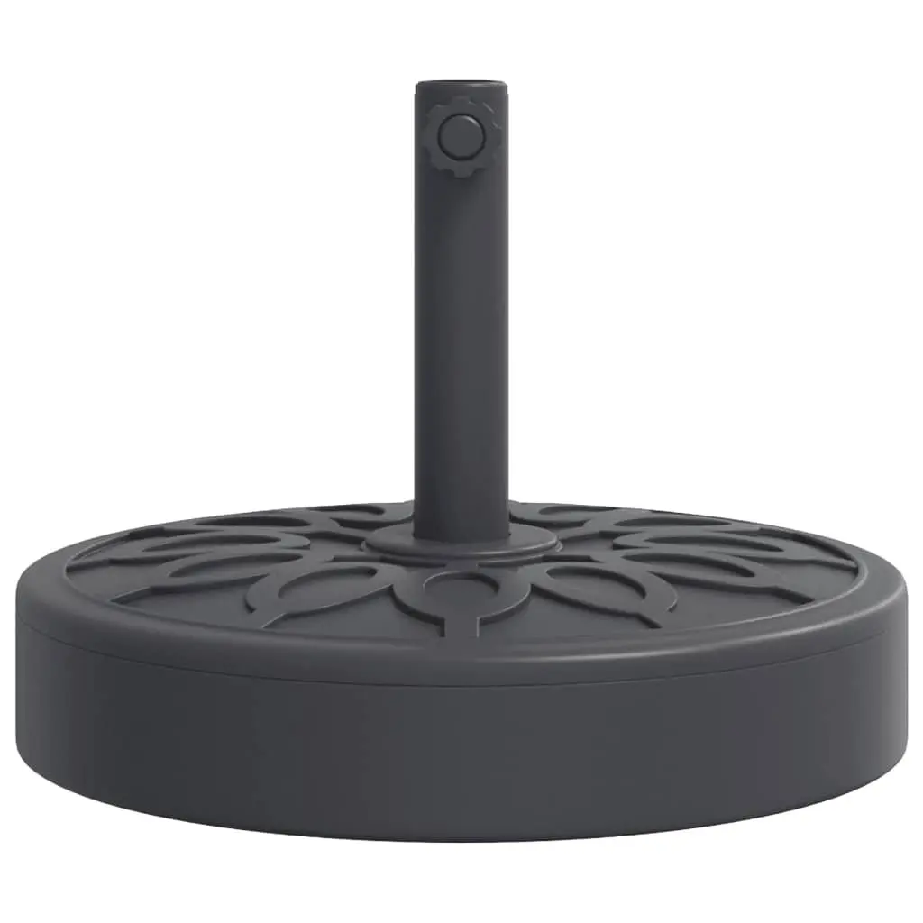 Parasol Base Round 25kg Outdoor Umbrella Stand Stable Pole Ø38 48mm Black