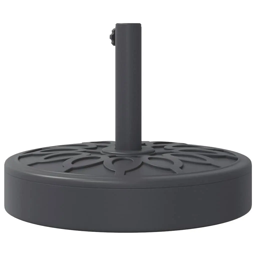 Parasol Base Round 25kg Outdoor Umbrella Stand Stable Pole Ø38 48mm Black