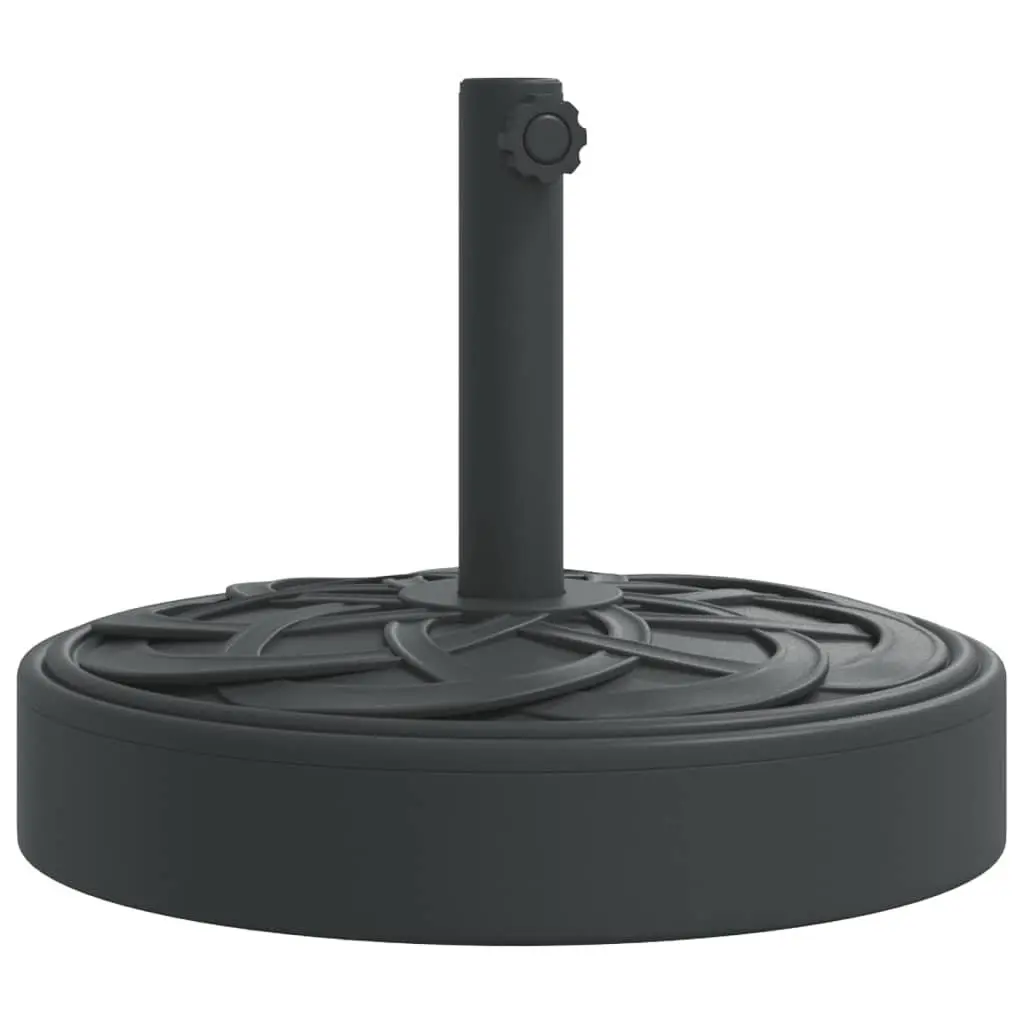 Parasol Base Concrete-filled Plastic 25kg Round Umbrella Stand Outdoor Garden Black
