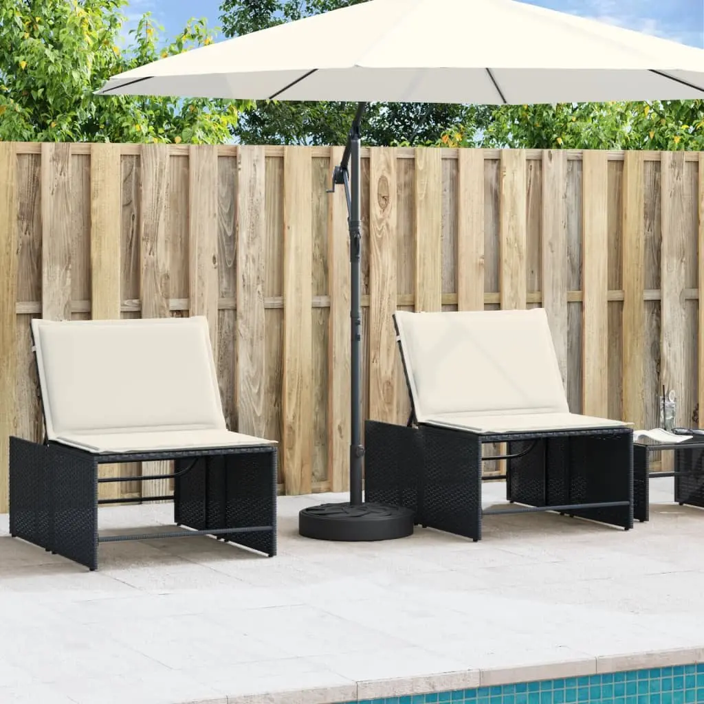 Parasol Base Concrete-filled Plastic 25kg Round Umbrella Stand Outdoor Garden Black