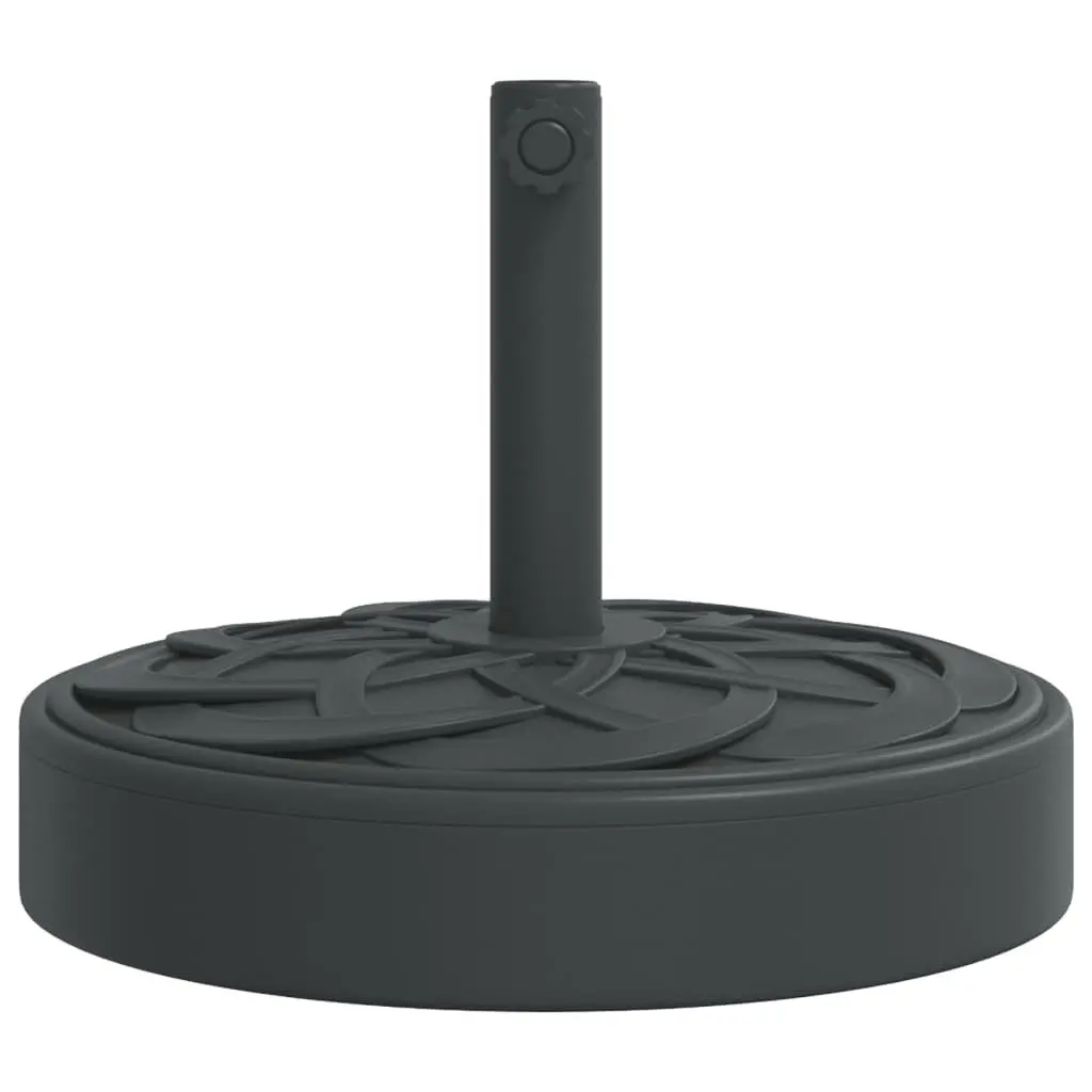 Parasol Base Concrete-filled Plastic 25kg Round Umbrella Stand Outdoor Garden Black