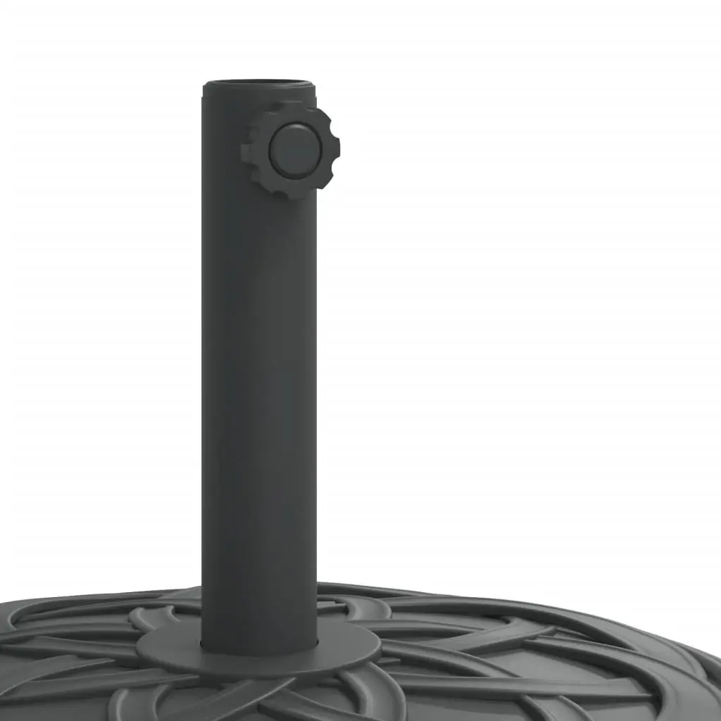 Parasol Base Concrete-filled Plastic 25kg Round Umbrella Stand Outdoor Garden Black