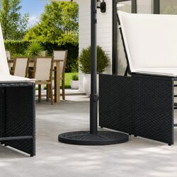 Practical Parasol Base: 12kg for Umbrellas of 38mm and 48mm