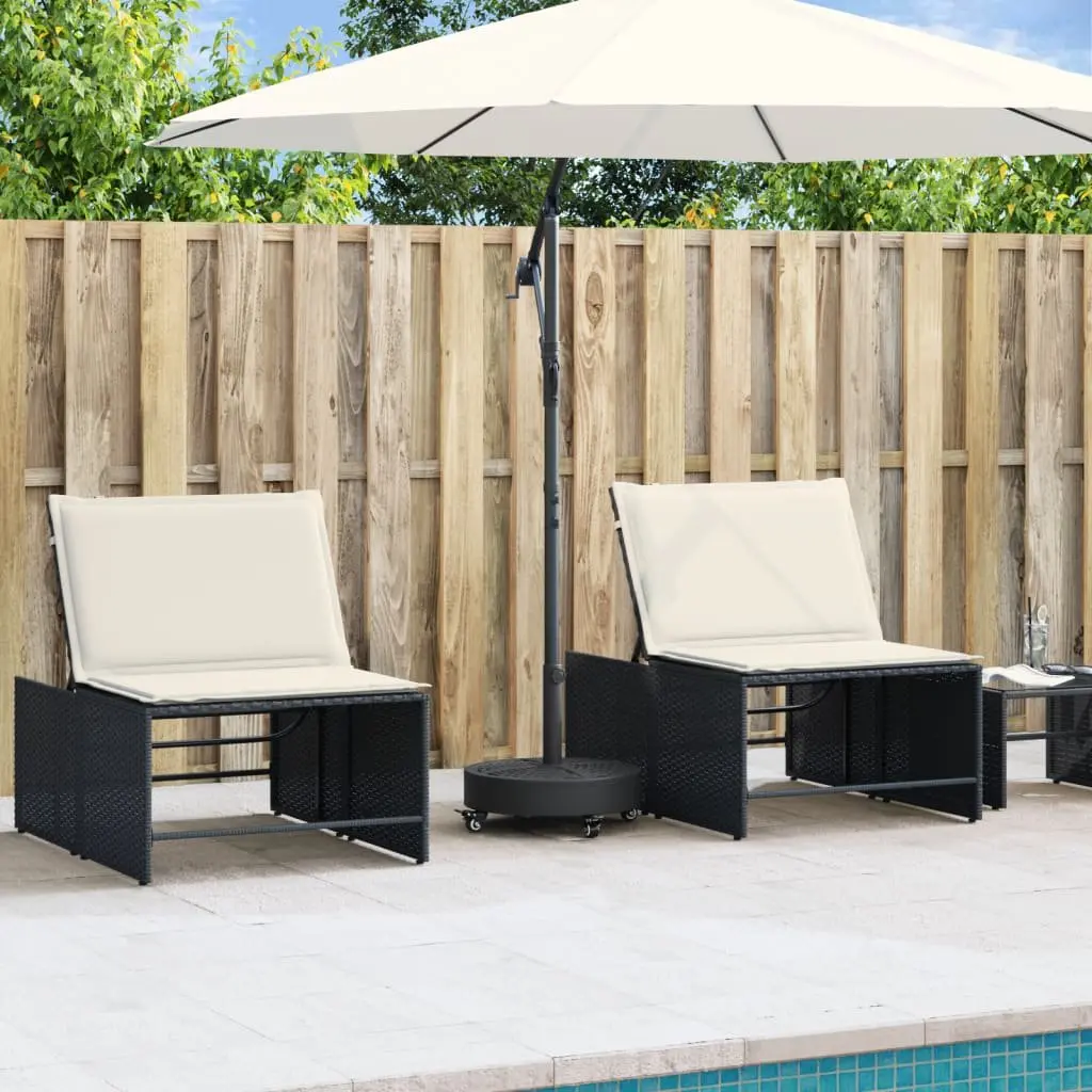 Parasol Base with Wheels Lockable Castors Round 27kg Outdoor Umbrella Stand