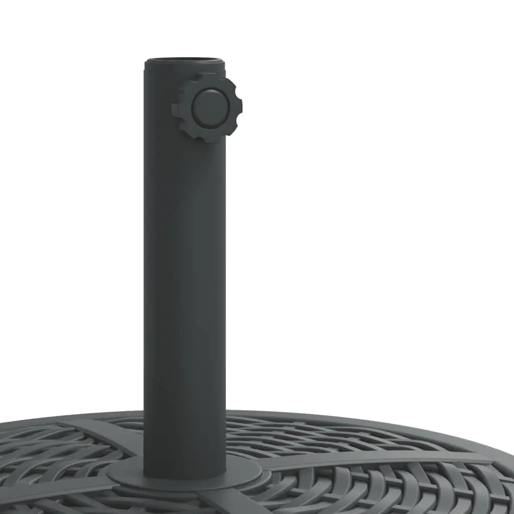 Parasol Base with Wheels Lockable Castors Round 27kg Outdoor Umbrella Stand