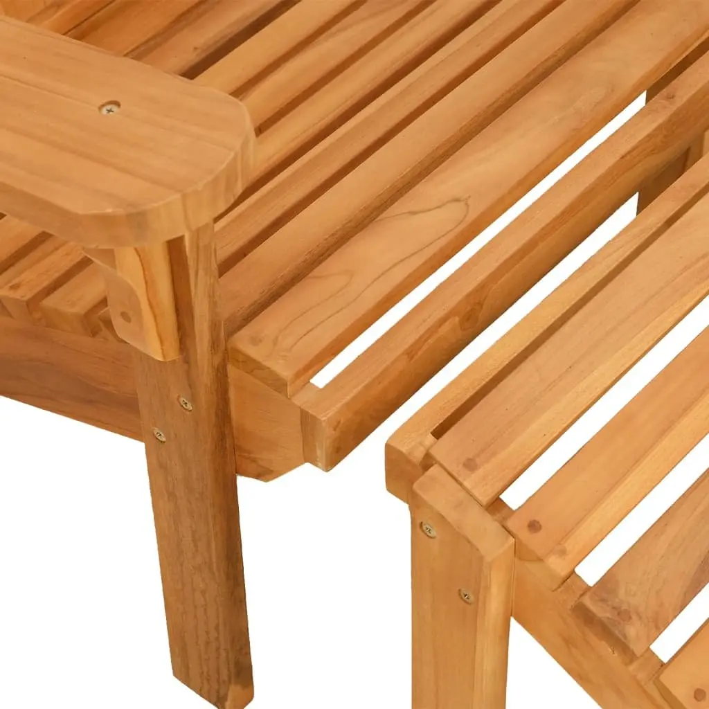 Adirondack Chair with Footrest for Outdoor Spaces