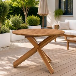 Ideal Solid Teak Table for Patio or Backyard Use