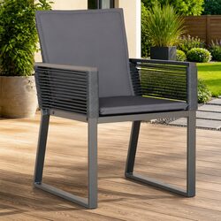 Black Cushioned Patio Chairs for Relaxing Outdoors