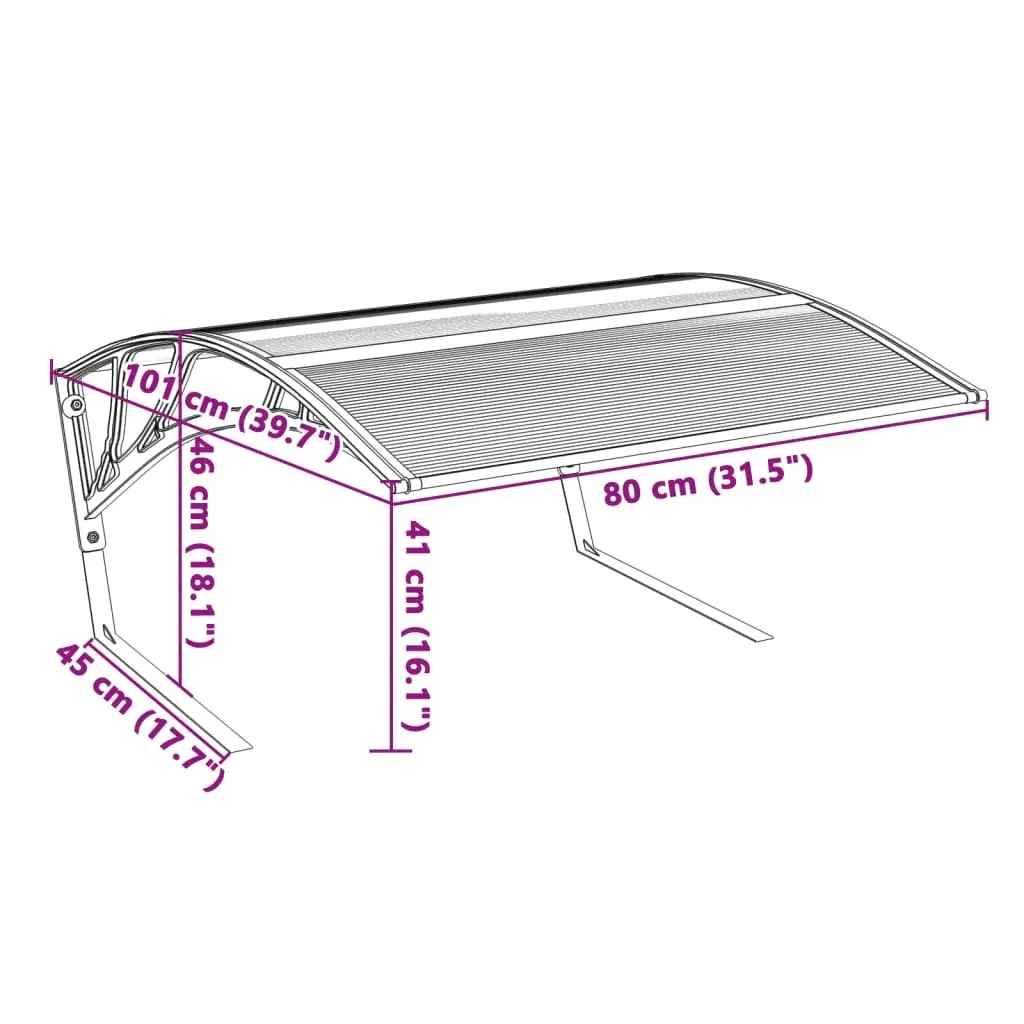 Robot Mower Garage Shelter Canopy Weather Protection Durable PC Metal Aluminium 80 x 101 x 46 cm