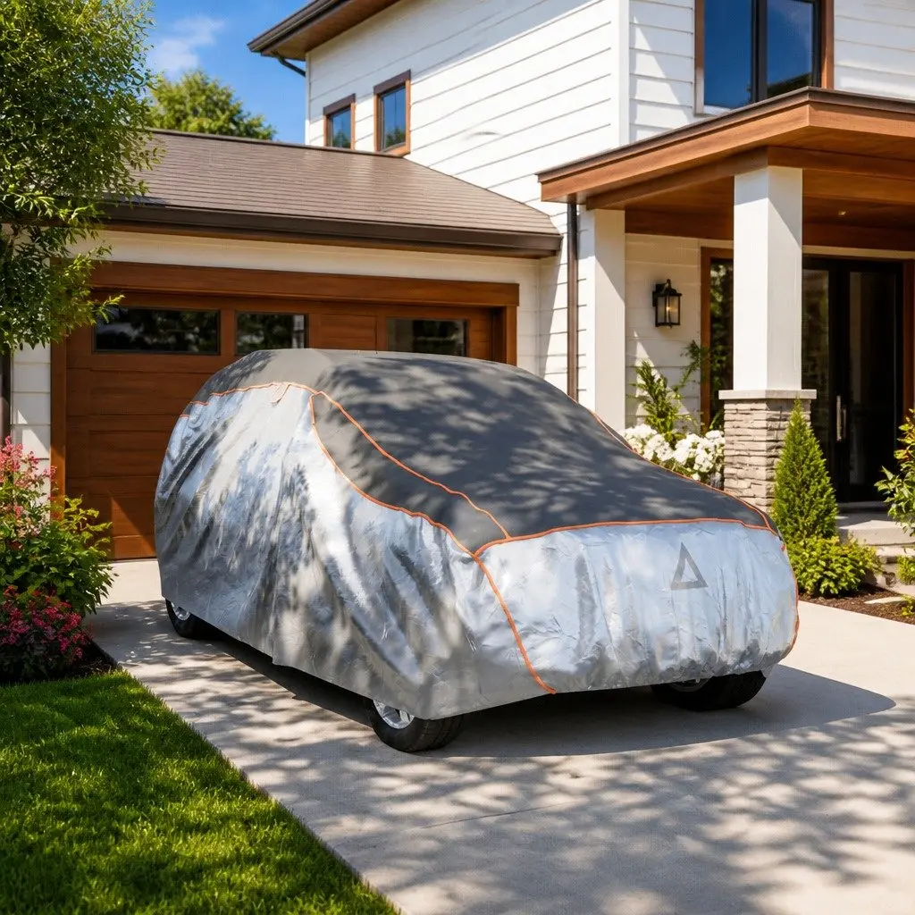 SUV Cover Silver Grey Full M EVA Foam Protective for Hail UV Rain Snow Dust