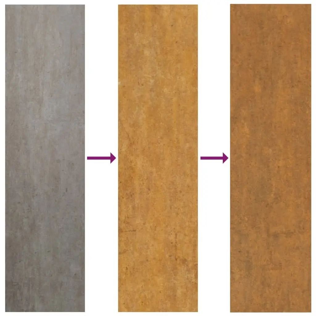 Garden Planter Weathering Steel Raised Bed Box Brown