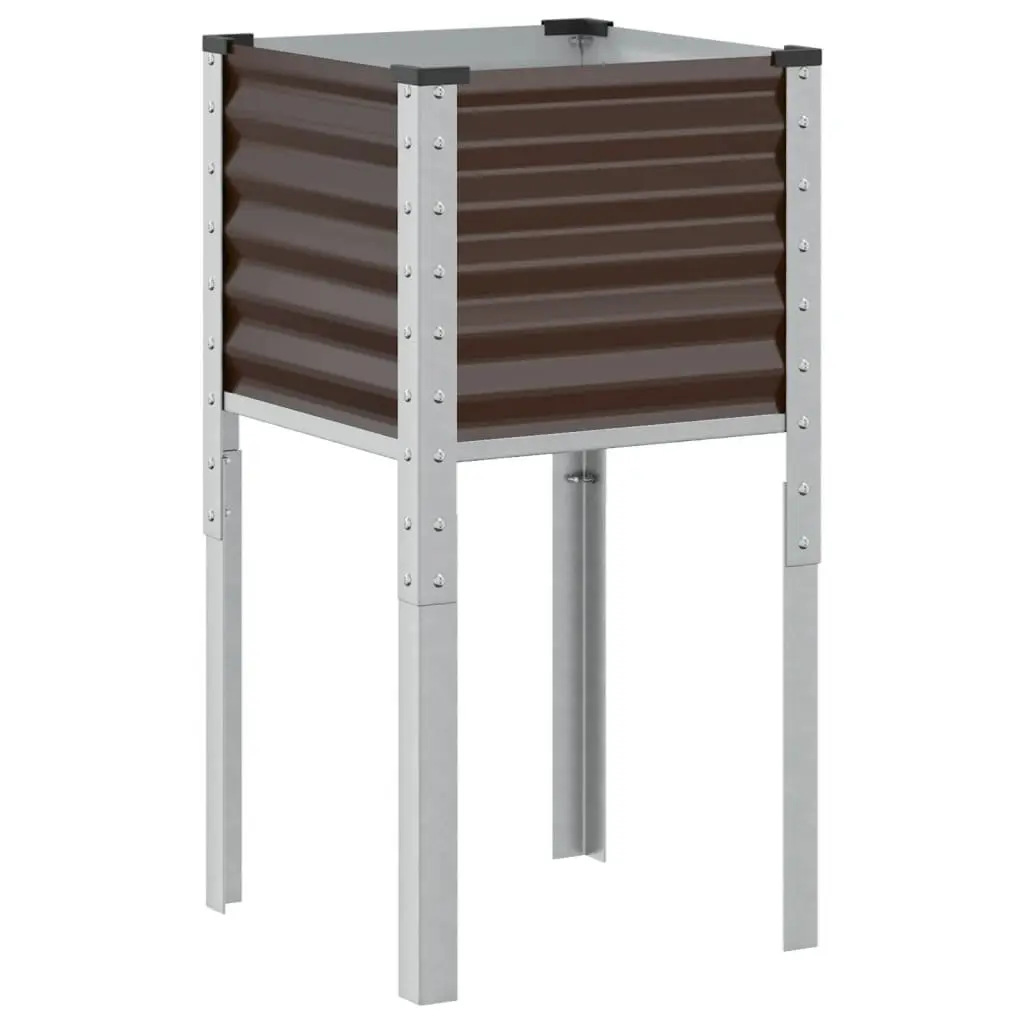 Brown Steel Planter Box for Home Gardens