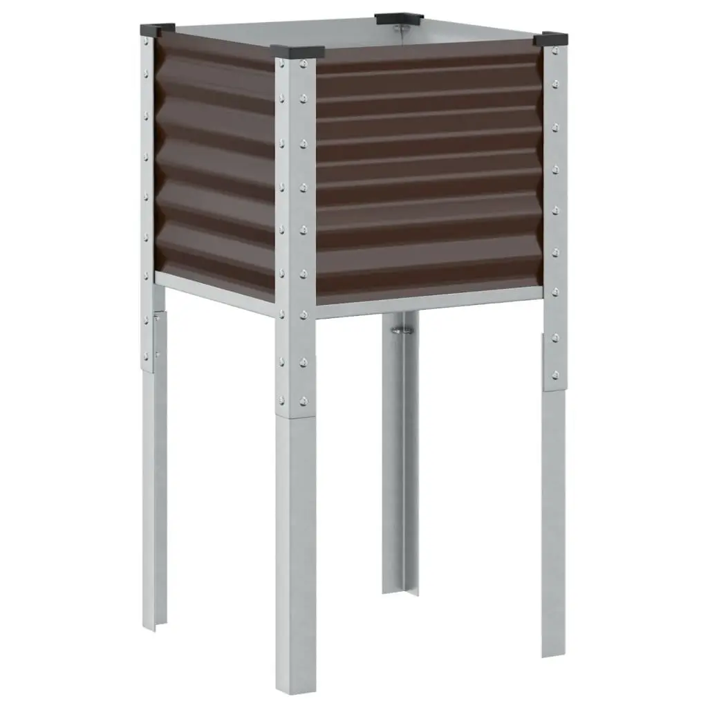 Brown Steel Planter Box for Home Gardens