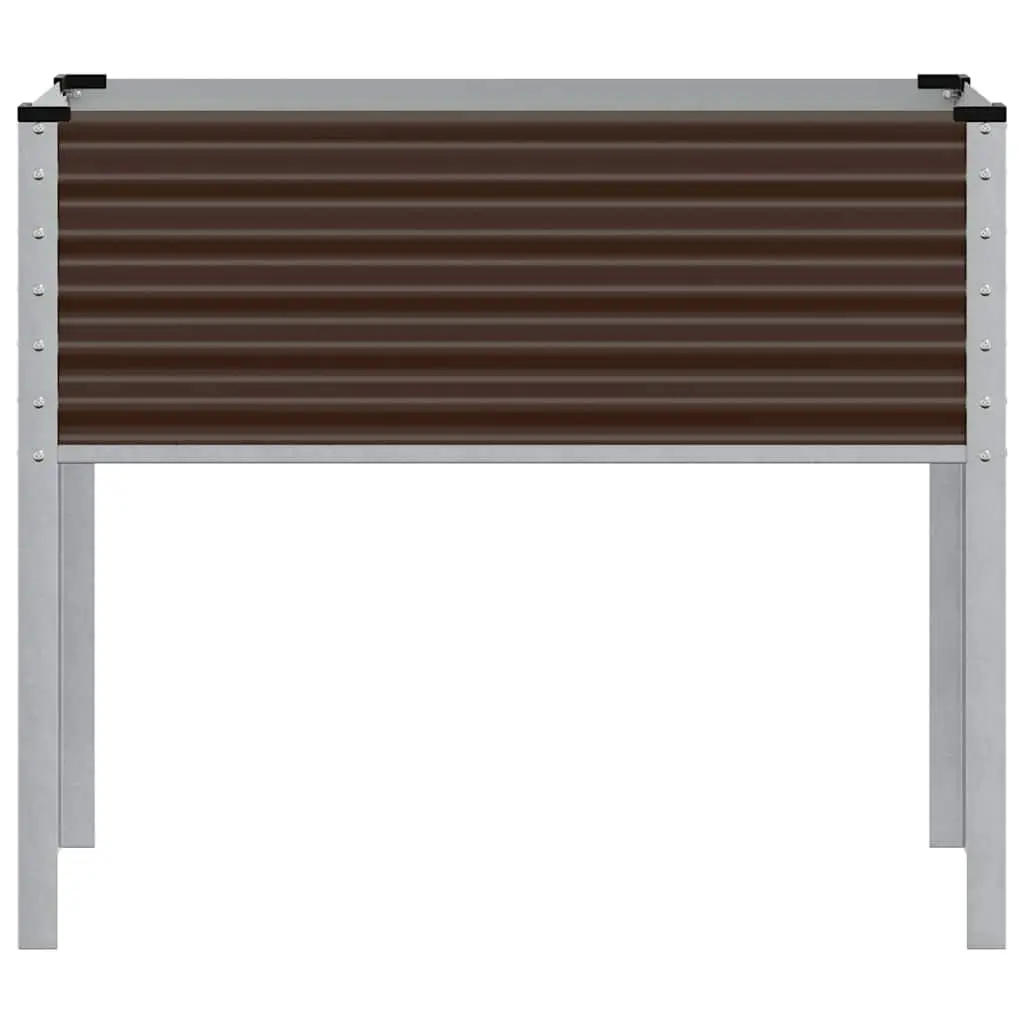 Garden Planter Box Steel Outdoor Raised Bed Flowers Vegetables Herbs Deck Patio