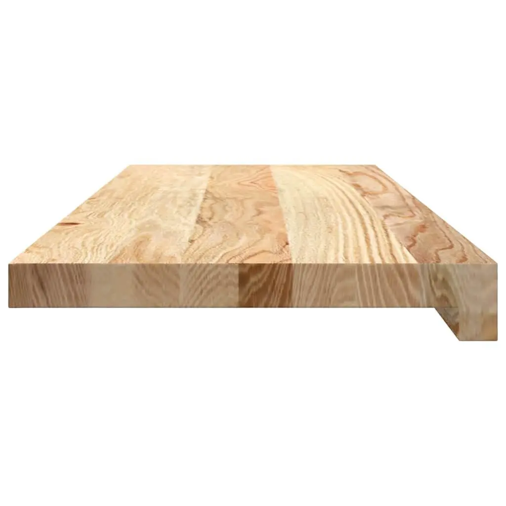Window Sill 70x25x2 cm Solid Oak Wood Untreated Natural Display Ledge Pair