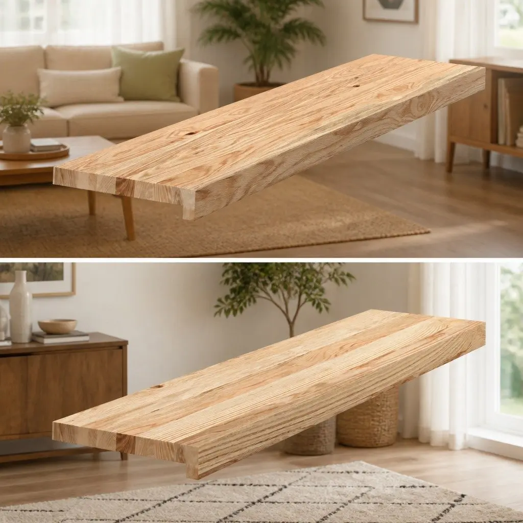 Window Sills 2 pcs Untreated Solid Oak Wood 90x25x2 cm Brown Natural Ledge
