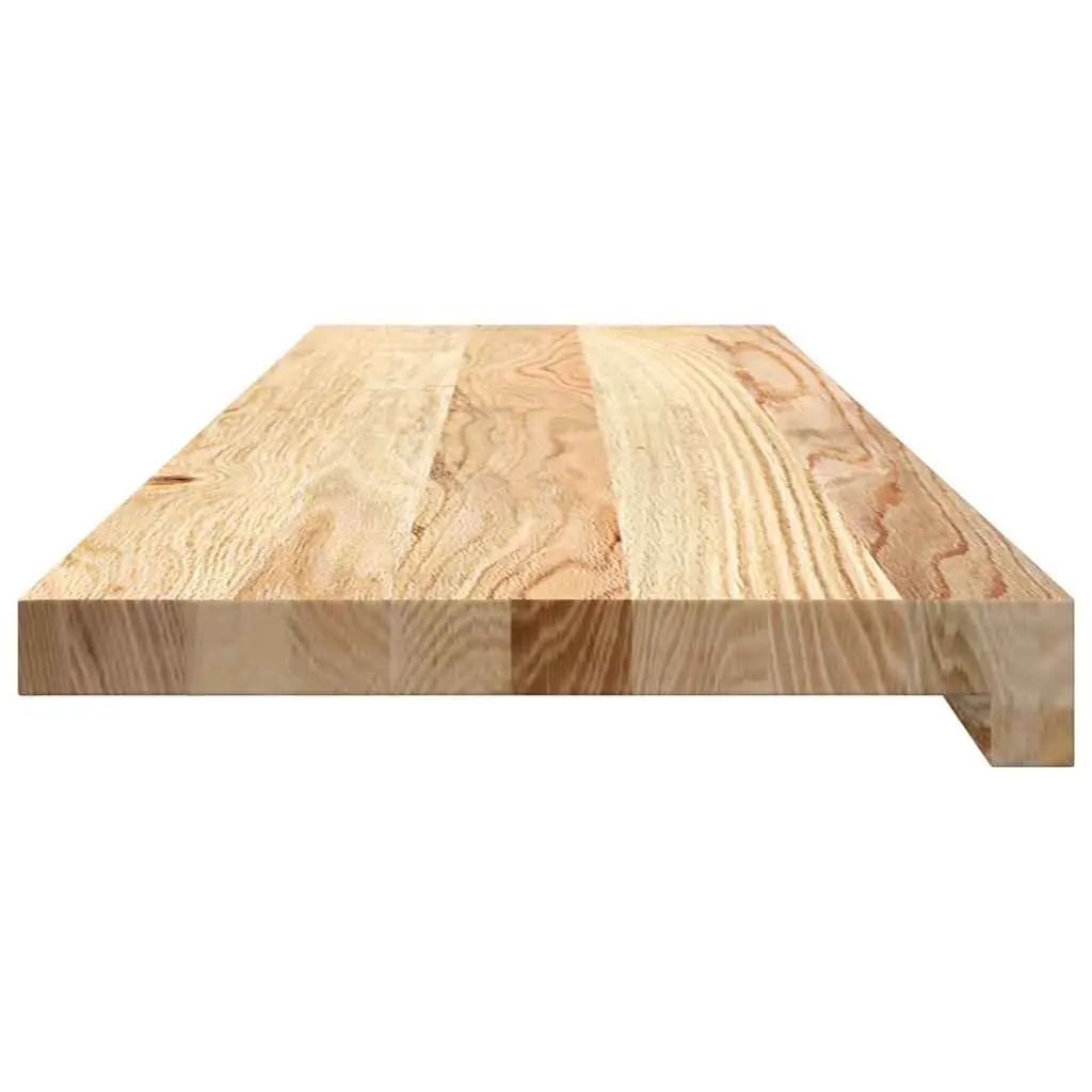 Window Sills 2 pcs Untreated Solid Oak Wood 90x25x2 cm Brown Natural Ledge