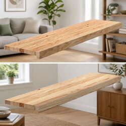 Window Sills Solid Oak Wood Untreated 100x25x2 cm Natural Wooden Ledge 2 pcs