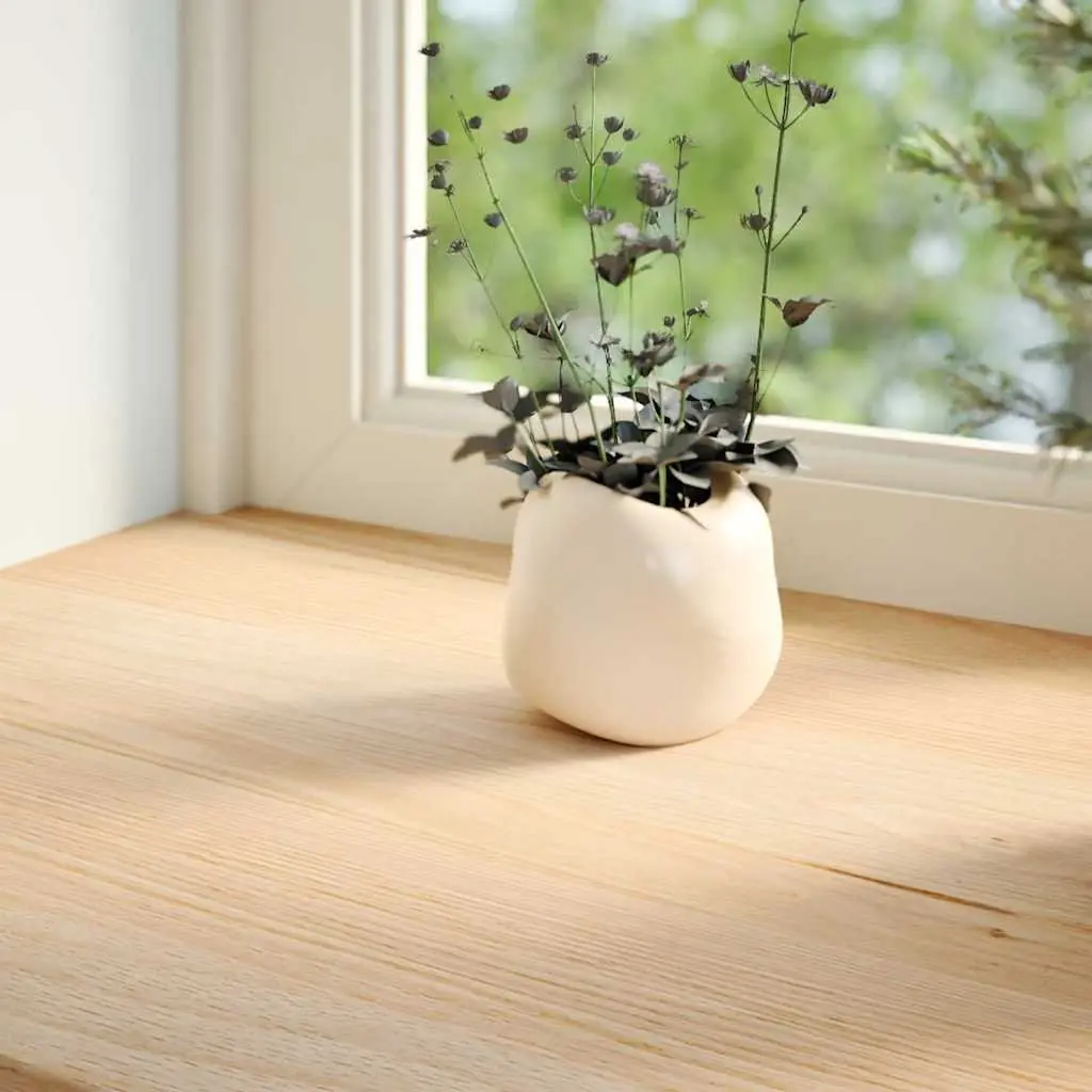 Window Sills Solid Oak Wood Untreated 120x25x2 cm Brown 2 Pcs