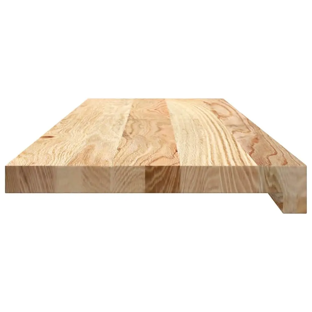 Solid Oak Wood Window Sills Natural Brown Untreated 80x30x2cm 2 Pieces