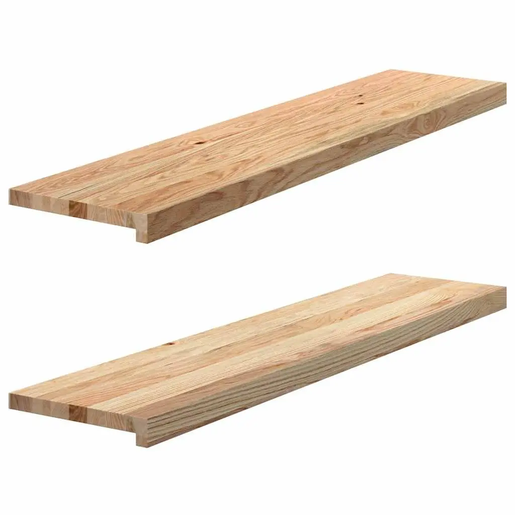 Window Sills 2pcs Solid Oak 110x30x2cm for Home Decor