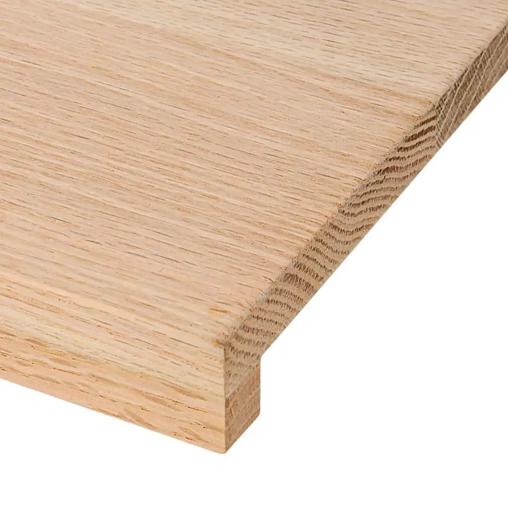 Window Sills 2pcs Solid Oak 110x30x2cm for Home Decor