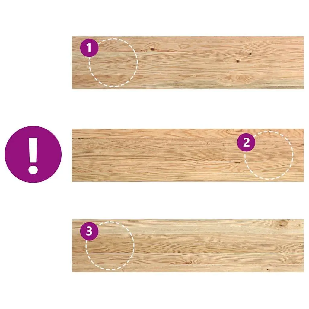 Window Sills 2pcs Solid Oak 110x30x2cm for Home Decor