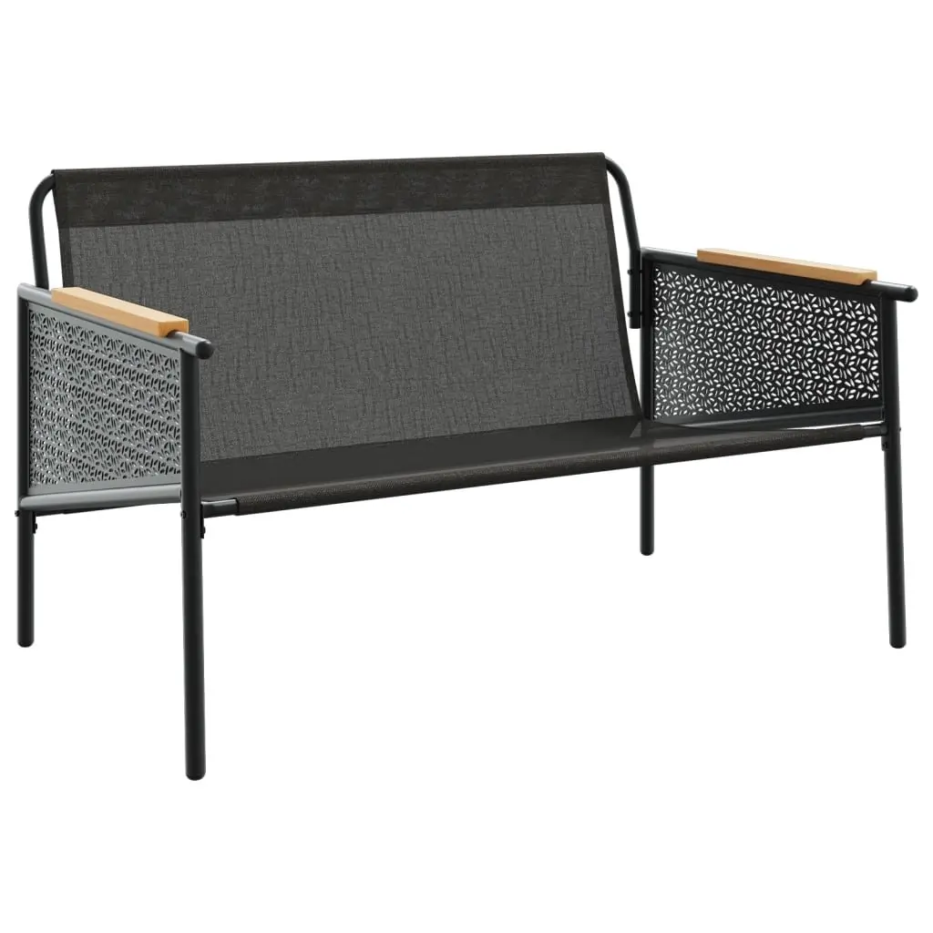 Garden Bench with Cushions for Outdoor Settings 116cm