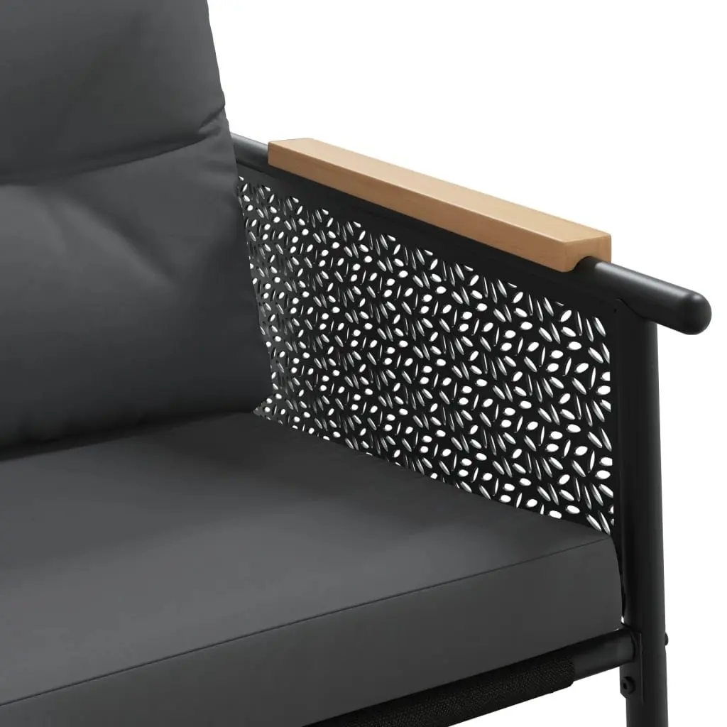 Garden Bench with Cushions for Outdoor Settings 116cm