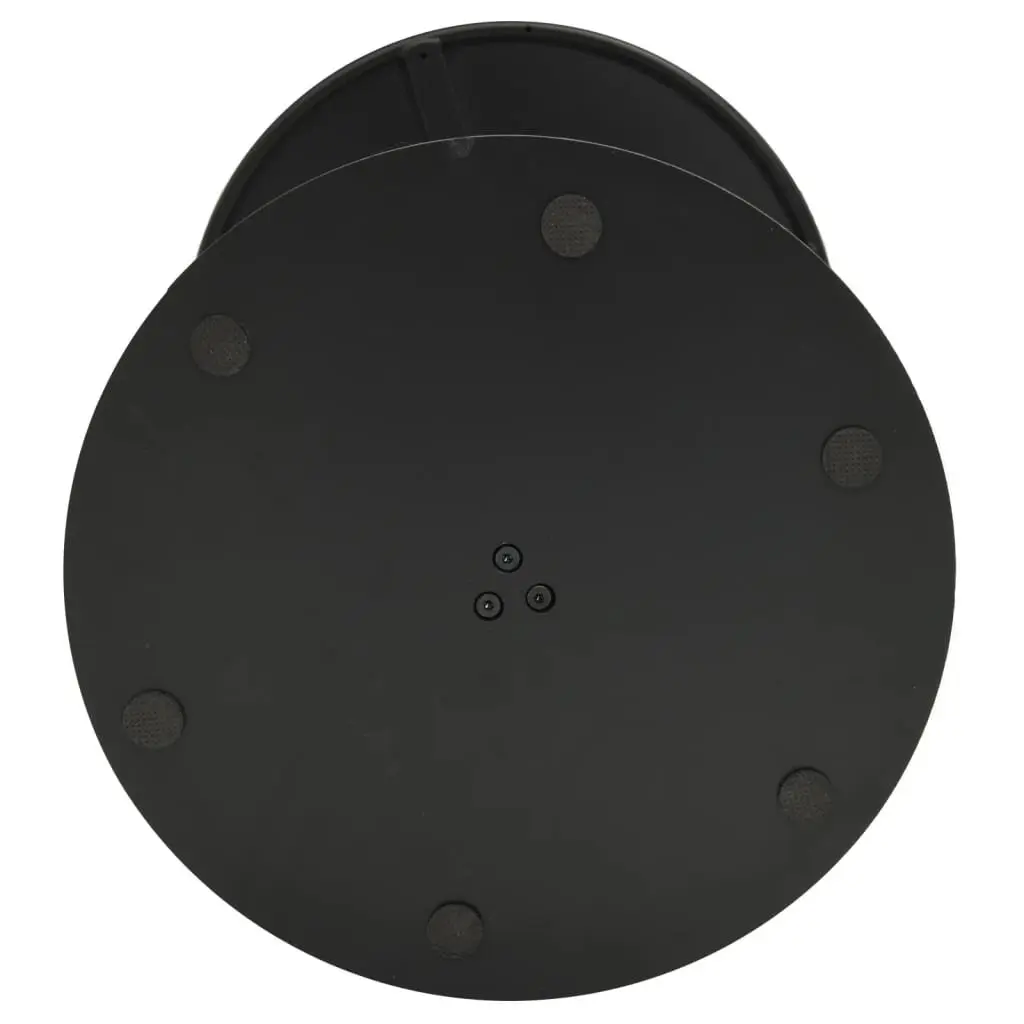 Outdoor Round Table Steel Frame Black 50cm Diameter Patio Dining Height 72cm