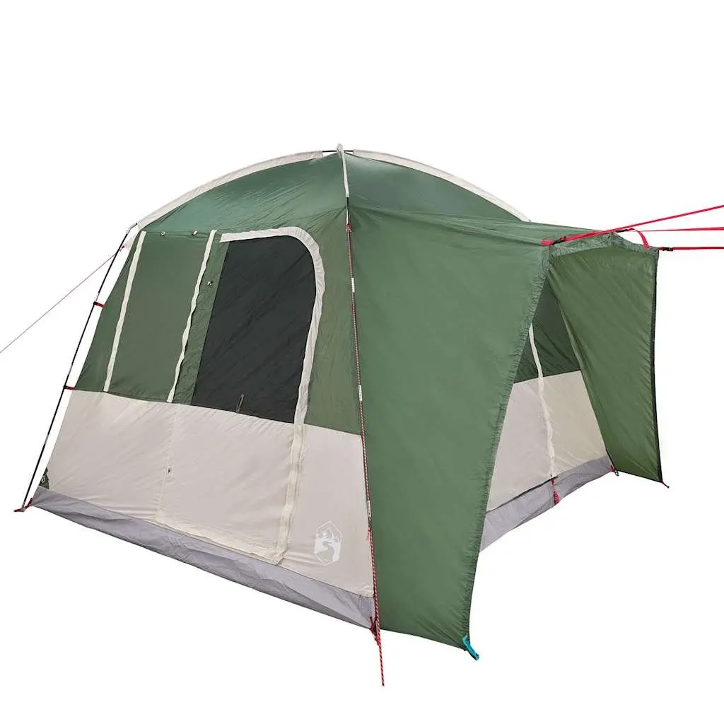 Car Tent Waterproof 4-Person Green Polyester with E-Port